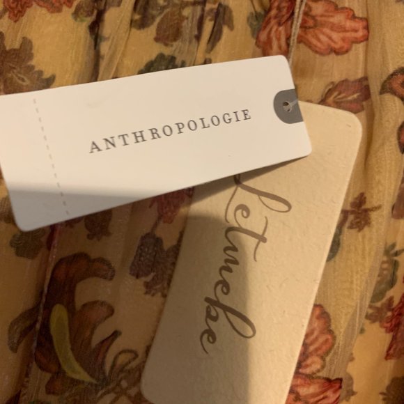 Anthropologie dress MAIZE/PAIL Size L - Picture 6 of 6